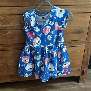 Tea Collection Blue Floral Kids Dress